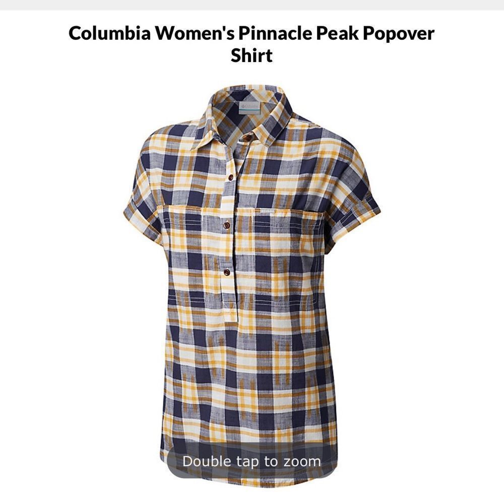 COLUMBIA pinnacle peak popover shirt